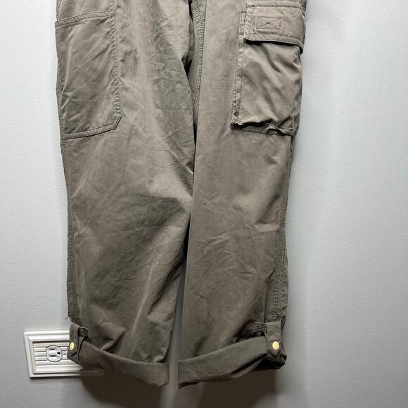 Duluth Trading Co. Women's Heirloom Gardening Bibs Overalls Taupe Brown XS x 31 - Picture 11 of 13